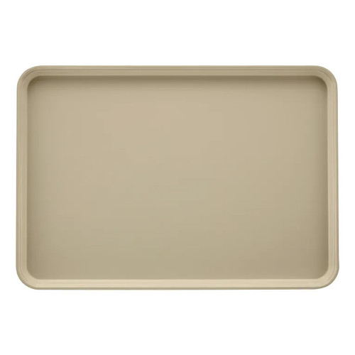 Cambro 2025537 25.56" x 20.75" Cameo Yellow High-Impact Fiberglass Rectangular Camtray - 6/Case