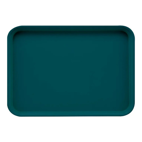 Cambro 1622401 16" x 22" Rectangular Fiberglass Slate Blue Camtray - 12/Case