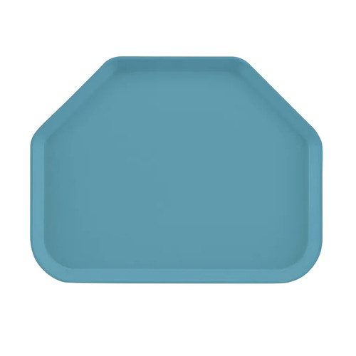 Cambro 1418TR518 14" x 18" Trapezoid Fiberglass Robin Egg Blue Camtray - 12/Case
