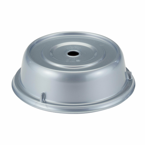 Cambro 806CW486 8.44" Silver Lightweight Polycarbonate Stackable Round Camwear Camcover - 12/Case