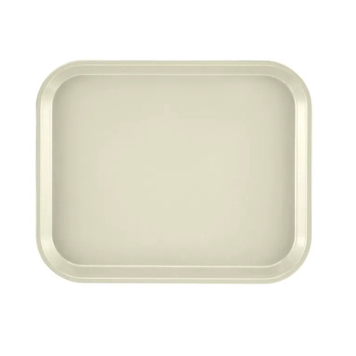 Cambro 810538 9.88" x 8" Cottage White High-Impact Fiberglass Rectangular Camtray