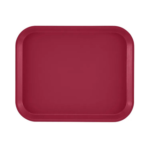 Cambro 810505 9.88" x 8" Cherry Red High-Impact Fiberglass Rectangular Camtray - 12/Case