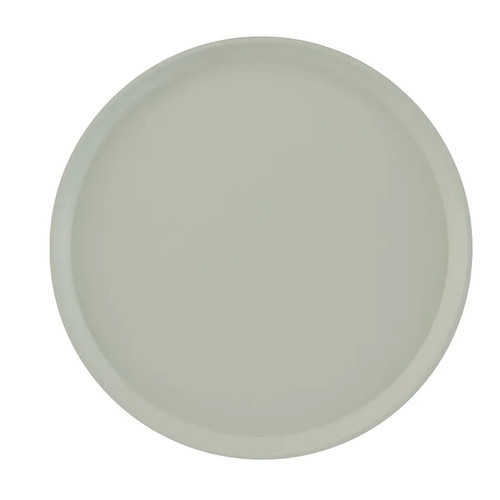 Cambro 1600101 16" Dia. Round Fiberglass Antique Parchment Serving Camtray - 12/Case
