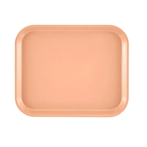 Cambro 810117 9.88" x 8" Dark Peach High-Impact Fiberglass Rectangular Camtray - 12/Case