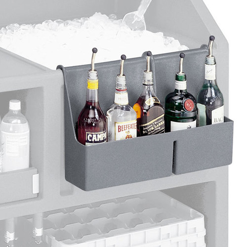 Cambro BAR54SR191 19.5" W x 4.31" D x 12.63" H Fits 540 650 and 730 Cambar Granite Gray Speed Rail