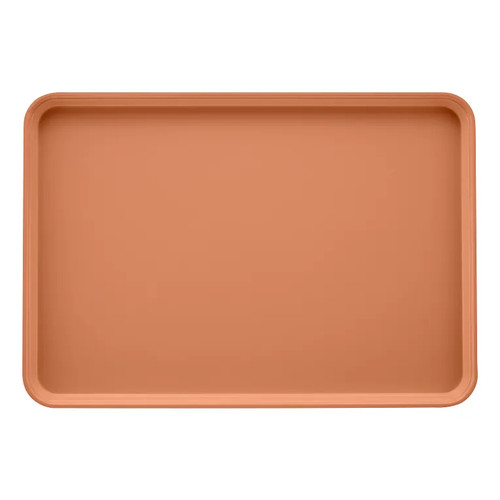 Cambro 2025117 25.56" x 20.75" Dark Peach High-Impact Fiberglass Rectangular Camtray - 6/Case