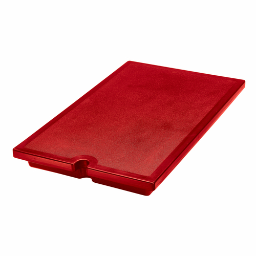 Cambro VBRWC158 20.88" W Hot Red Versa Well Cover for Versa Food Bar / Work Tables
