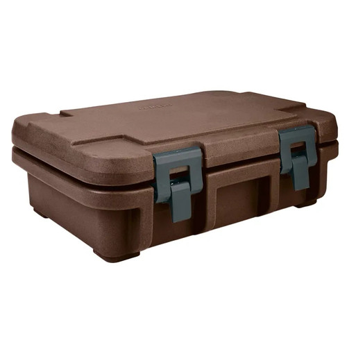 Cambro UPC140131 40 Qt. Dark Brown Polyethylene Top Loading Ultra Pan Carriers