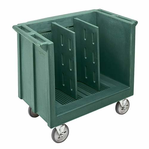 Cambro TDC30192 38.88" W x 34.50" H x 23.25" D Granite Green Polyethylene Dish Cart