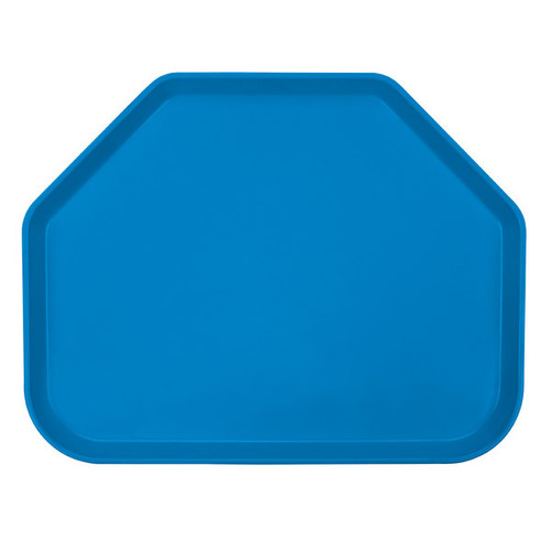 Cambro 1520TR105 14.56" x 19.5" Trapezoid Fiberglass Horizon Blue Camtray - 12/Case