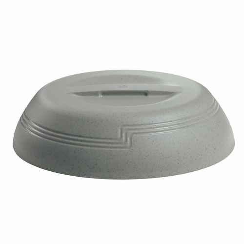 Cambro MDSLD9480 Insulated Fits 9" Plate Polypropylene Speckled Gray The Shore Line Collection Dome - 12/Case