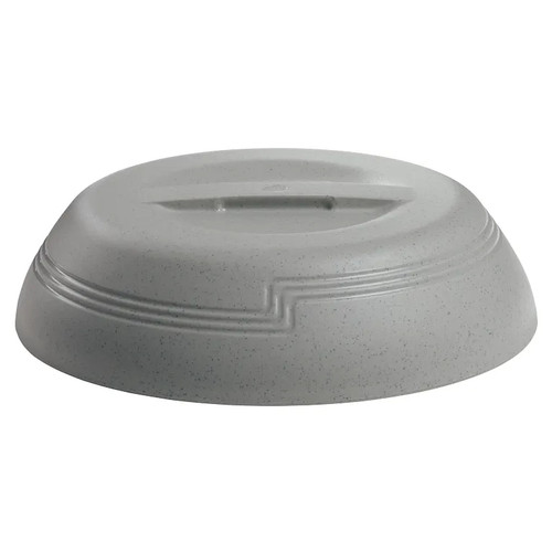 Cambro MDSLD9480 Insulated Fits 9" Plate Polypropylene Speckled Gray The Shore Line Collection Dome - 12/Case