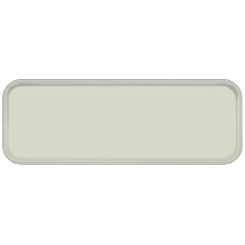 Cambro 926101 8.875" x 25.563" x 1" Antique Parchment High-Impact Fiberglass Rectangular Camtray - 12/Case