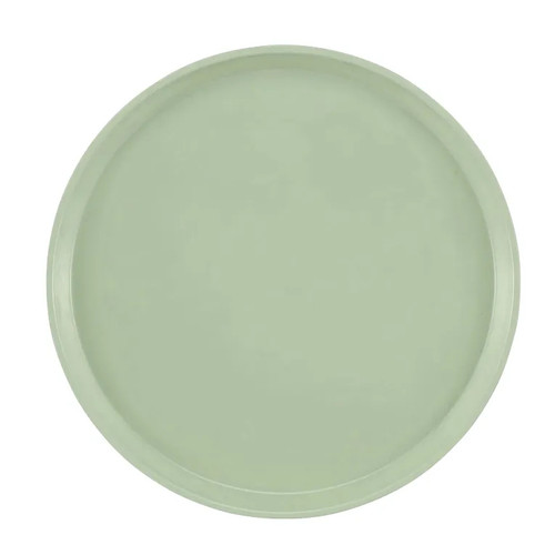 Cambro 1600429 16" Dia. Round Fiberglass Key Lime Serving Camtray - 12/Case