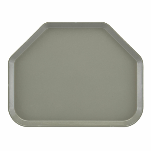 Cambro 1422TR107 14" x 22" Trapezoid Fiberglass Pearl Gray Camtray - 12/Case
