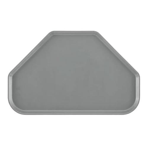 Cambro 1422TR107 14" x 22" Trapezoid Fiberglass Pearl Gray Camtray - 12/Case