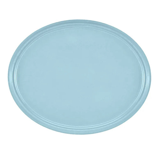 Cambro 2700177 26.88" x 22" Sky BLue High-Impact Fiberglass Oval Camtray - 6/Case