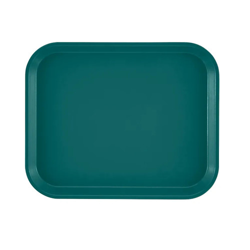 Cambro 810414 9.88" x 8" Teal High-Impact Fiberglass Rectangular Camtray - 12/Case