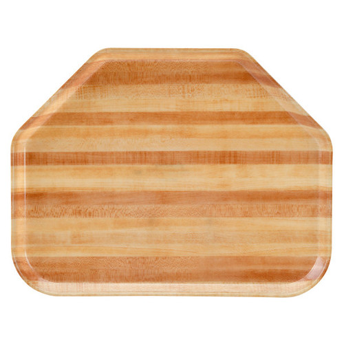 Cambro 1418TR303 14" x 18" Trapezoid Fiberglass Light Butcher Block Camtray - 12/Case