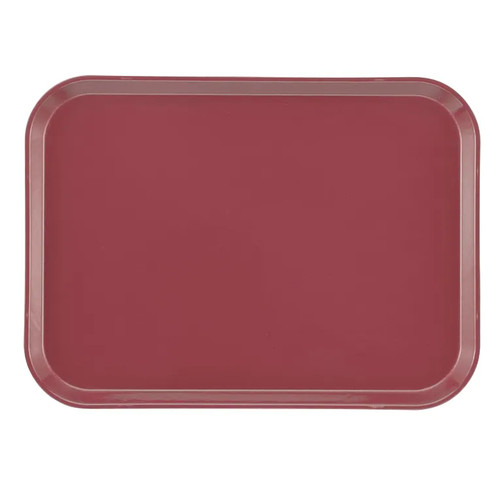 Cambro 1216410 12" x 16.31" Raspberry Cream Rectangular High-Impact Fiberglass Camtray - 12/Case
