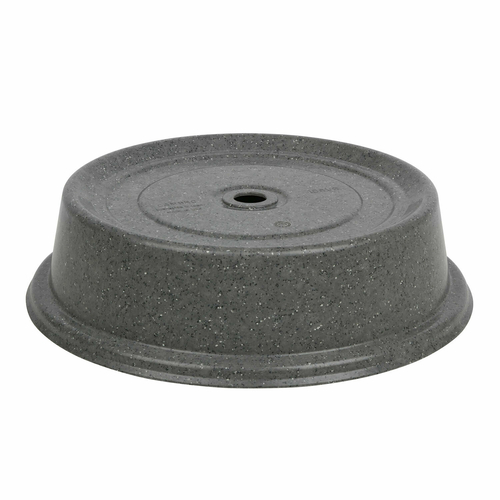 Cambro 86VS191 8.25" Gray Fiberglass Round Versa Camcover Plate Cover - 12/Case