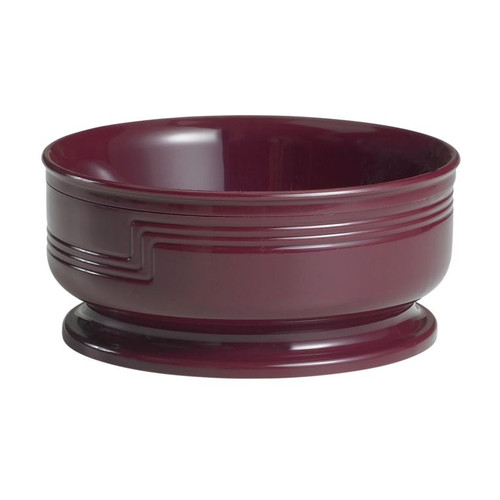 Cambro MDSB16487 16.9 Oz. Dishwasher Safe Polypropylene Cranberry The Shoreline Collection Entree Bowl - 48/Case