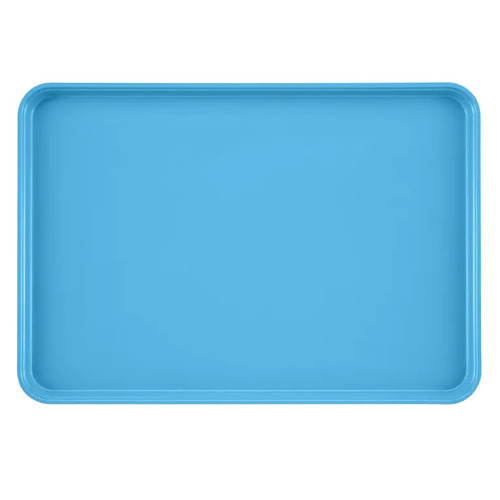 Cambro 1826518 17.88" x 25.75" Robin Egg Blue High-Impact Fiberglass Rectangular Camtray - 6/Case