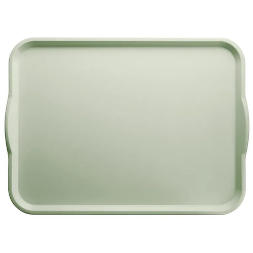 Cambro 1520H429 15" x 20" Key Lime Reinforced Fiberglass Rectangular Camtray with Handles - 12/Case