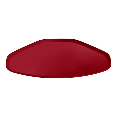 Cambro 1520TR221 14.56" x 19.5" Trapezoid Fiberglass Ever Red Camtray - 12/Case