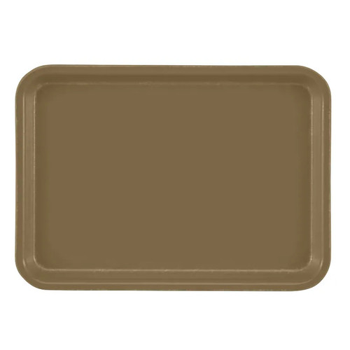 Cambro 46513 6" x 4.25" Brown High-Impact Fiberglass Rectangular Camtray - 12/Case
