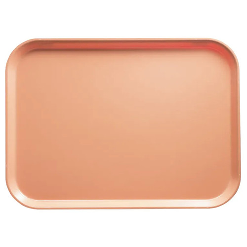 Cambro 1520117 15" x 20.25" Rectangular Fiberglass Dark Peach Camtray - 12/Case