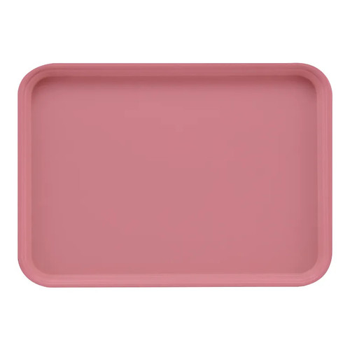Cambro 1622409 16" x 22" Rectangular Fiberglass Blush Camtray - 12/Case