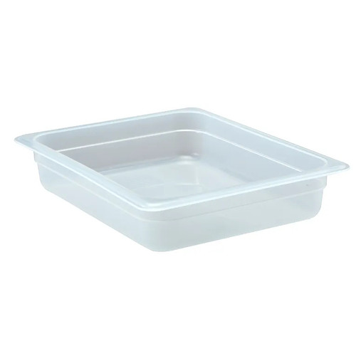Cambro 22PP190 2 1/2" Deep Translucent Polypropylene 1/2 Size Food Pan - 6/Case