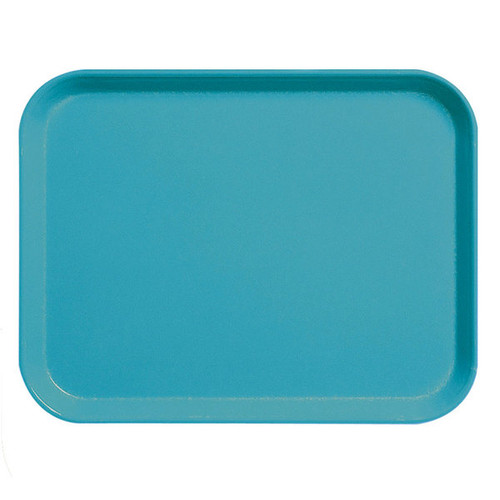 Cambro 3253CL162 20.88" x 12.75" Green High-Impact Fiberglass Rectangular Camlite Camtray - 12/Case