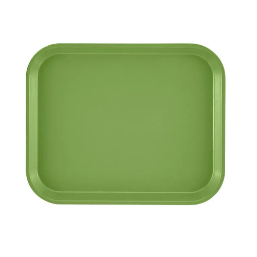 Cambro 810113 9.88" x 8" Limeade High-Impact Fiberglass Rectangular Camtray - 12/Case