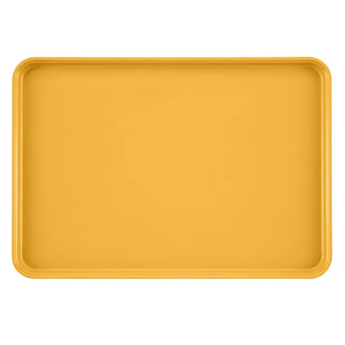 Cambro 1826171 17.88" x 25.75" Tuscan Gold High-Impact Fiberglass Rectangular Camtray - 6/Case