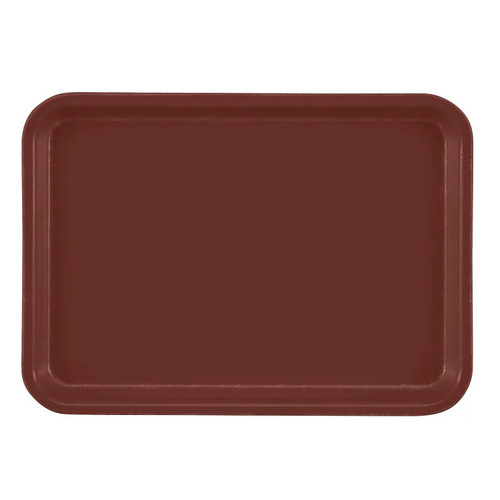 Cambro 57501 6.94" x 4.94" Real Rust High-Impact Fiberglass Rectangular Camtray - 12/Case
