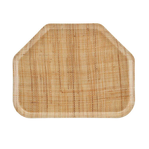Cambro 1418TR204 14" x 18" Trapezoid Fiberglass Rattan Camtray - 12/Case