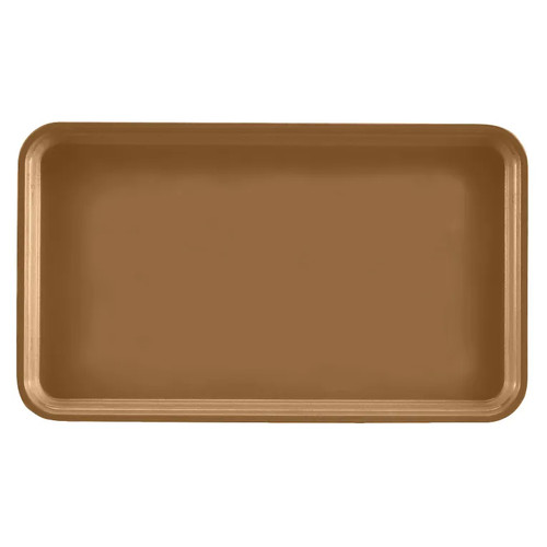 Cambro 915508 8.75" x 15" Suede Brown High-Impact Fiberglass Rectangular Camtray - 12/Case