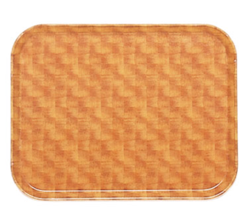 Cambro 16225302 16.5" x 22.5" Rectangular Fiberglass Light Basketweave Camtray - 12/Case