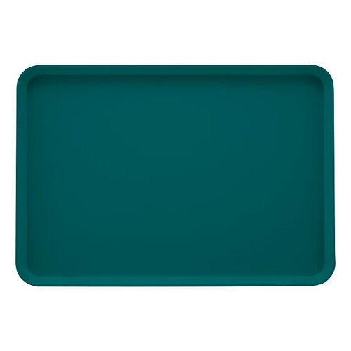 Cambro 2025414 25.56" x 20.75" Teal High-Impact Fiberglass Rectangular Camtray - 6/Case