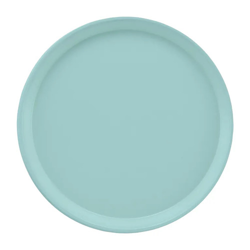 Cambro 1550177 16" Dia. Round Fiberglass Sky Blue Serving Camtray - 12/Case