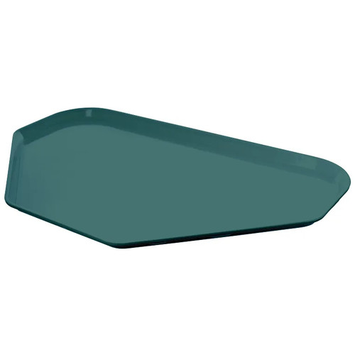 Cambro 1422TR401 14" x 22" Trapezoid Fiberglass Slate Blue Camtray - 12/Case