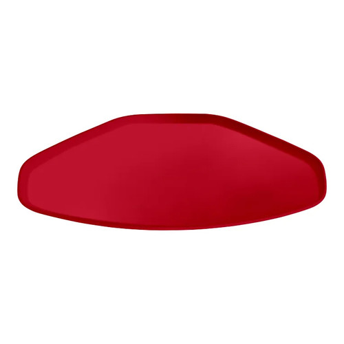 Cambro 1520TR521 14.56" x 19.5" Trapezoid Fiberglass Cambro Red Camtray - 12/Case