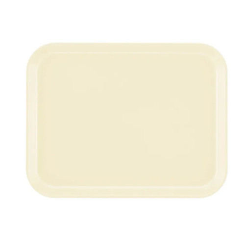 Cambro 1014536 10.63" x 13.75" Lemon Chiffon Rectangular High-Impact Fiberglass Camtray