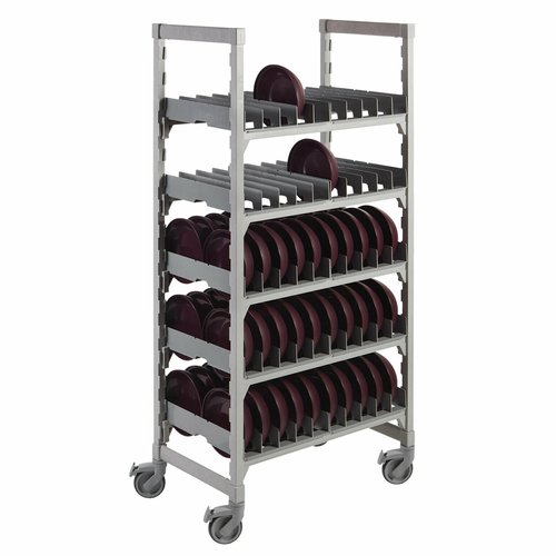 Cambro CSDDC151 16.03"W x 20.05"L x 3.38"H 10-Slot Rack Soft Gray High Impact ABS Camshelving Dome Drying Rack Only