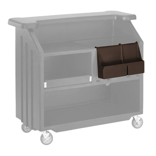 Cambro BAR54SR131 19.5" W x 4.31" D x 12.63" H Fits 540 650 and 730 Cambar Dark Brown Speed Rail