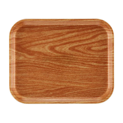 Cambro 810307 9.88" x 8" Light Elm High-Impact Fiberglass Rectangular Camtray - 12/Case