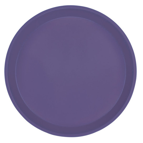 Cambro 1100551 11" Dia. Grape Round Fiberglass Serving Camtray - 12/Case