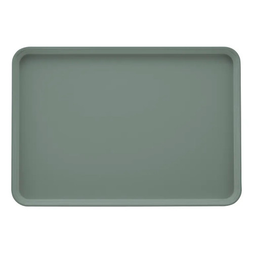 Cambro 2025107 25.56" x 20.75" Pearl Gray High-Impact Fiberglass Rectangular Camtray - 6/Case